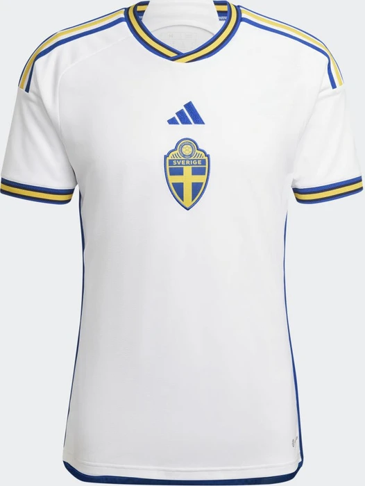 adidas Schweden 22 Auswärtstrikot white/glow blue (Herren)