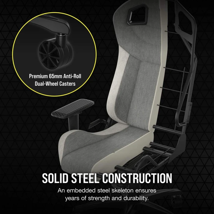 Corsair T3 Rush 2023 Gamingstuhl, grau/weiß