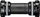 Shimano Deore XT BB-MT801 68mm Hollowtech II BSA Innenlager mit 68/73mm Adapter, für Kettenkasten schwarz (IBBMT801KB)