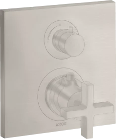 Hansgrohe Axor Citterio Thermostat mit Ab- und Umstellventil edelstahloptik