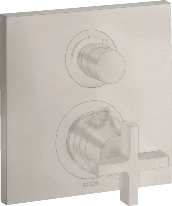 Hansgrohe Axor Citterio Thermostat mit Ab- und Umstellventil edelstahloptik