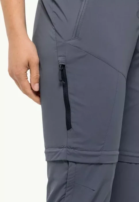Jack Wolfskin Glastal Zip Away Zip-Off Hose lang dolphin (Damen)