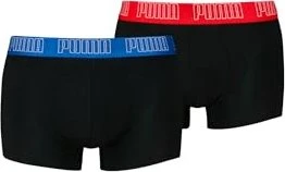 Puma Comfort Stretch 2er Boxer Briefs schwarz/blau/rot (Herren)