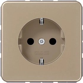 Jung Serie CD SCHUKO Steckdose Metall 16A 250V, gold-bronze