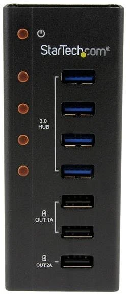 StarTech Wallmount USB-Hub, 4x USB-A 3.0, USB-B 3.0 [Buchse]