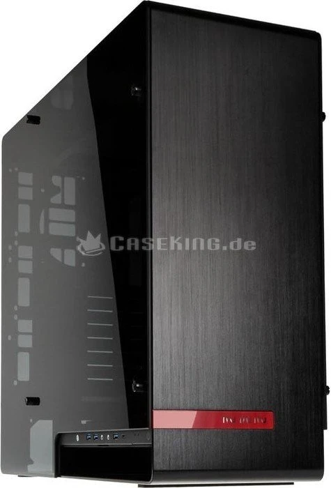 In Win 909 schwarz, Glasfenster