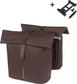 Basil City Doppeltasche MIK Gepäcktasche roasted brown