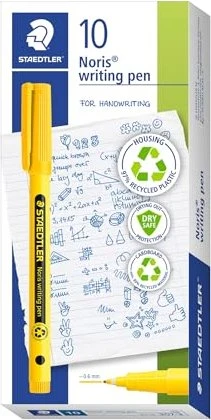 Staedtler Noris writing pen 307 0.3mm gelb, 10er-Pack