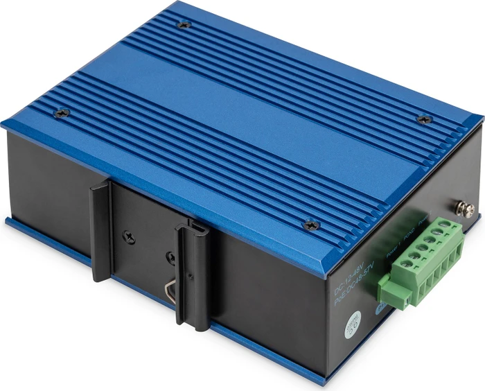 Digitus DN-65 Industrial Railmount Gigabit Switch, 8x RJ-45, 1x SFP, PoE+