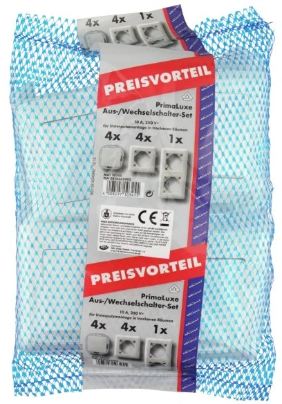 REV Ritter PrimaLuxe Aus-/Wechselschalter Set, weiß