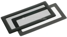 DEMCiflex Staubfilter 2x 40mm quadratisch schwarz/schwarz