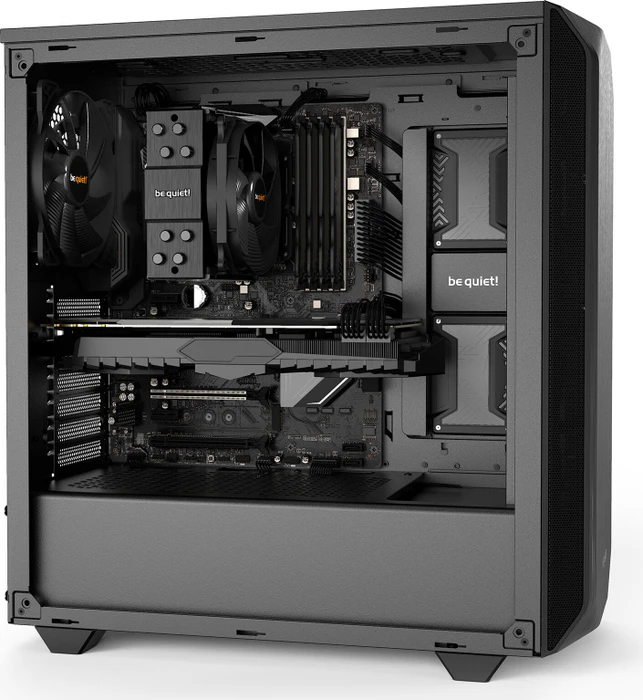 be quiet! Pure Base 500, schwarz, schallgedämmt