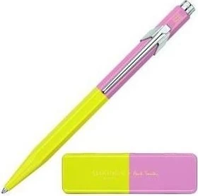 Caran d'Ache 849 Paul Smith Kugelschreiber chartreuse yellow/rose pink, Metalletui
