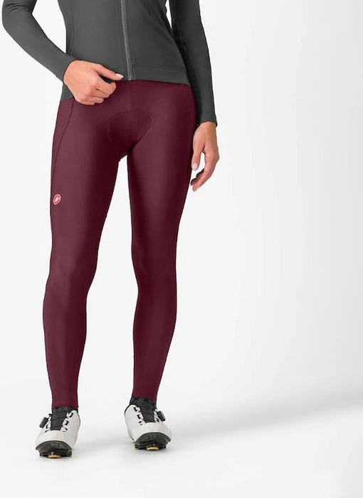 Castelli Espresso DT Bibtight Fahrradhose lang deep bordeaux (Damen)
