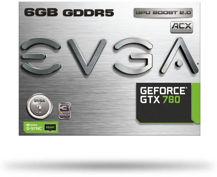 EVGA GeForce GTX 780 ACX Cooler, 6GB GDDR5, 2x DVI, HDMI, DP