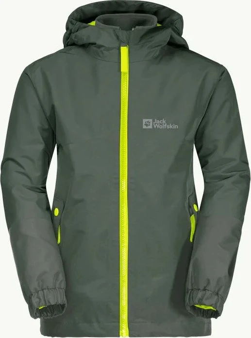 Jack Wolfskin Boys Iceland 3in1 Funktionsjacke thyme green (Junior)