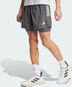 adidas Own The Run Climacool 2in1 Laufhose kurz grey six (Herren)