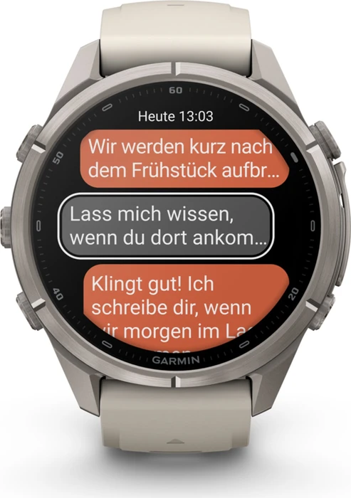 Garmin Fenix 9 Pro inReach 43mm titanium/fog grey-dark sandstone