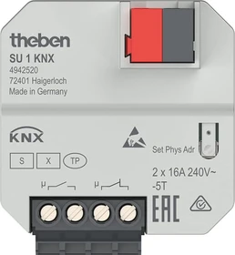 Theben SU 1 KNX 1-fach, 16A, Unterputz, Schaltaktor (4942520)