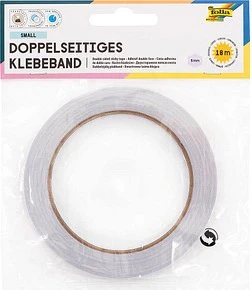 Folia Doppelseitiges Klebeband transparent, 5mm/18m, 1 Stück