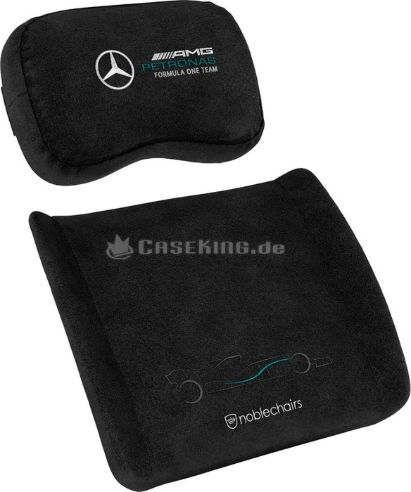 noblechairs Kissen-Set Mercedes-AMG Petronas F1 Team, schwarz