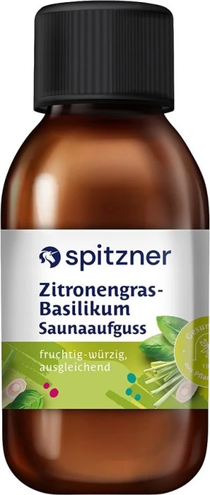 Spitzner Wellness Zitronengras Basilikum Saunaaufguss, 125ml