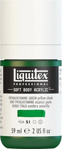 Liquitex Professional Soft Body Acrylic phthalocyanine green yellow shade, 59ml