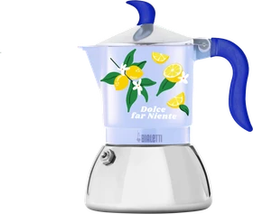 Bialetti Fiammetta Induktion - Mercato Della Frutta 4 Tassen Espressokanne Zitrone