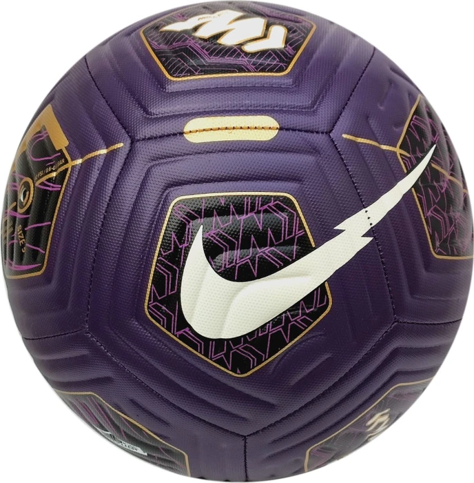 Nike Kylian Mbappe Academy Fußball grand purple/black/metallic gold coin/white