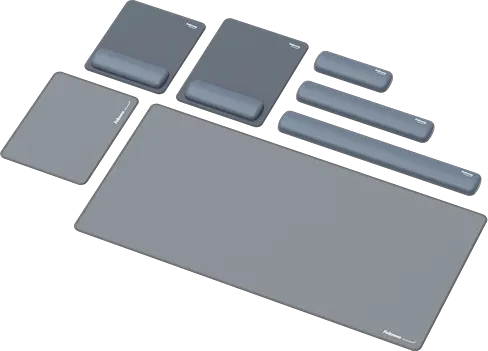 Fellowes Breyta XL Mausepad mit Handgelenkauflage, 280x210mm, blau