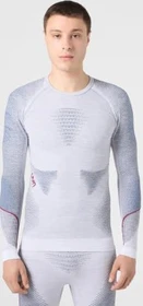 UYN Ambityon Funktionsshirt langarm white melange/avio/bordeaux (Herren)