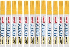 Uni-Ball uni-Paint PX-20 Lackmarker Rundspitze dick gelb, 12er-Pack