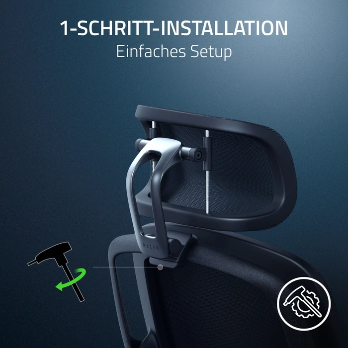 Razer Fujin Headrest Kopfablage, Abnehmbare Mesh-Kopfstütze für Razer Fujin Gamingstuhl