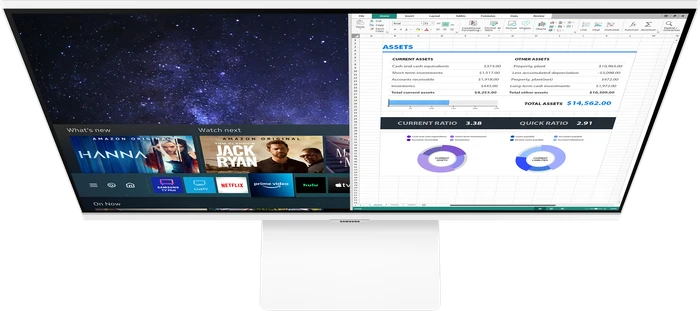 Samsung Smart Monitor M5 M50A, weiß, 31.5"