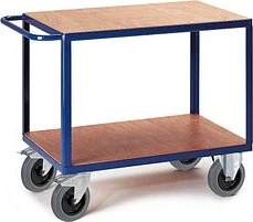 Rollcart 2-Etagen Tischwagen 70x89x115cm blau