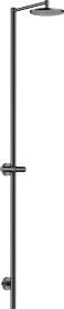 Hansgrohe AXOR Starck Nature Duschsäule mit Kopfbrause 240 1jet ohne Handbrause polished black chrome