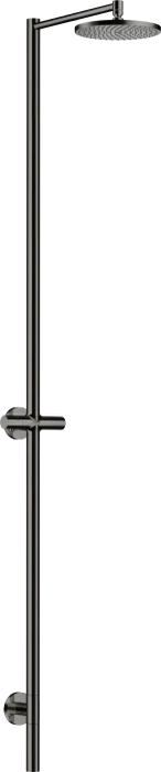 Hansgrohe AXOR Starck Nature Duschsäule mit Kopfbrause 240 1jet ohne Handbrause polished black chrome