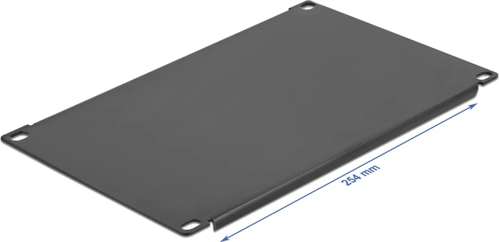 DeLOCK 10" Blindpanel, geschlossen, schwarz, 4HE