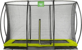Exit Toys Silhouette mit Sicherheitsnetz 214x305cm Bodentrampolin grün