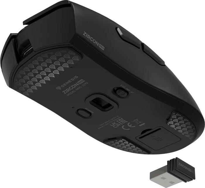 Genesis Zircon 880 Wireless Gaming Mouse schwarz, USB/Bluetooth