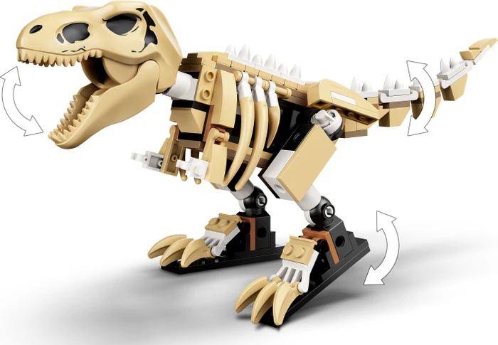 LEGO Jurassic World - T-Rex-Skelett in der Fossilienausstellung