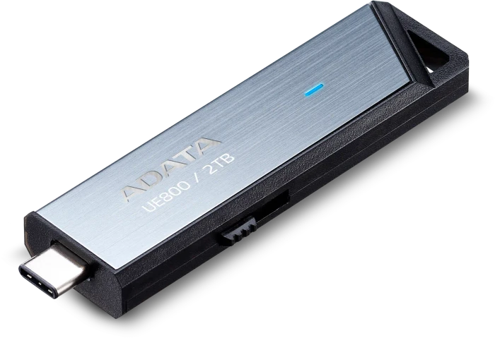 ADATA UE800 2TB silber, USB-C, USB 3.2 Gen 2×1