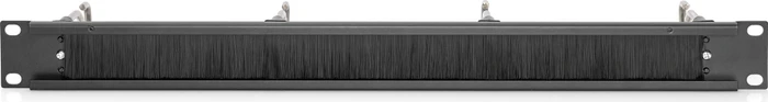 Digitus Kabelrangierpanel mit Stahlbügeln und Bürstenleiste, für 483mm-Schränke, RAL 9005, 1HE