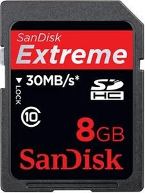SanDisk Extreme 8GB, Class 10