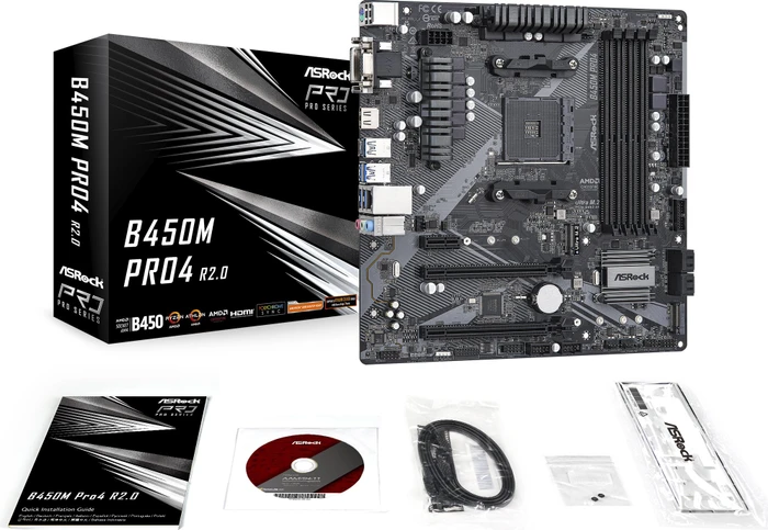 ASRock B450M Pro4 R2.0 (AMD AM4)