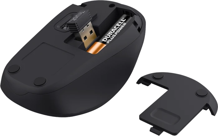 Trust Yvi+ Silent Wireless Mouse rot, ECO zertifiziert, USB