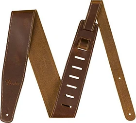 Fender Broken-In Leather Strap 2.5" Tan