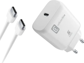 Cellularline Super Fast Charger Kit 25W USB-C to USB-C weiß