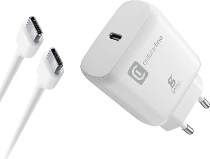 Cellularline Super Fast Charger Kit 25W USB-C to USB-C