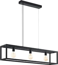 Eglo Elswick Pendelleuchte 3-flammig schwarz